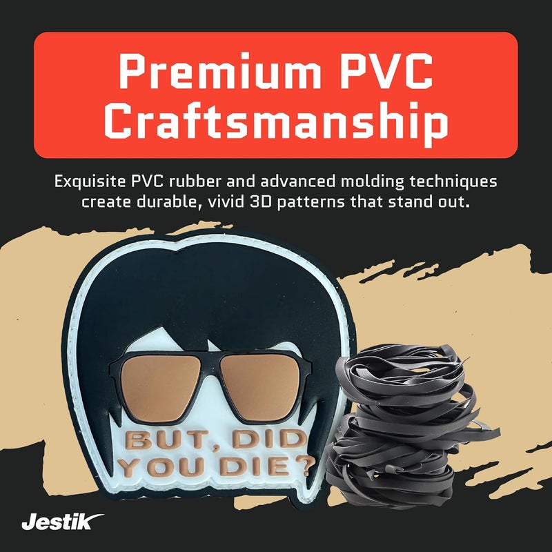 Jestik رقعة PVC، رقع مضحكة، رقعة معنوية تكتيكية فكاهية مع مشبك وحلقة، رقع لطيفة للحقائب، الزي العسكري، الجينز، السترات، السترات الواقية، القبعات والمزيد - لكن هل مت؟ - Image 2